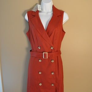 White House Black Market Cinnamon Trench Dress